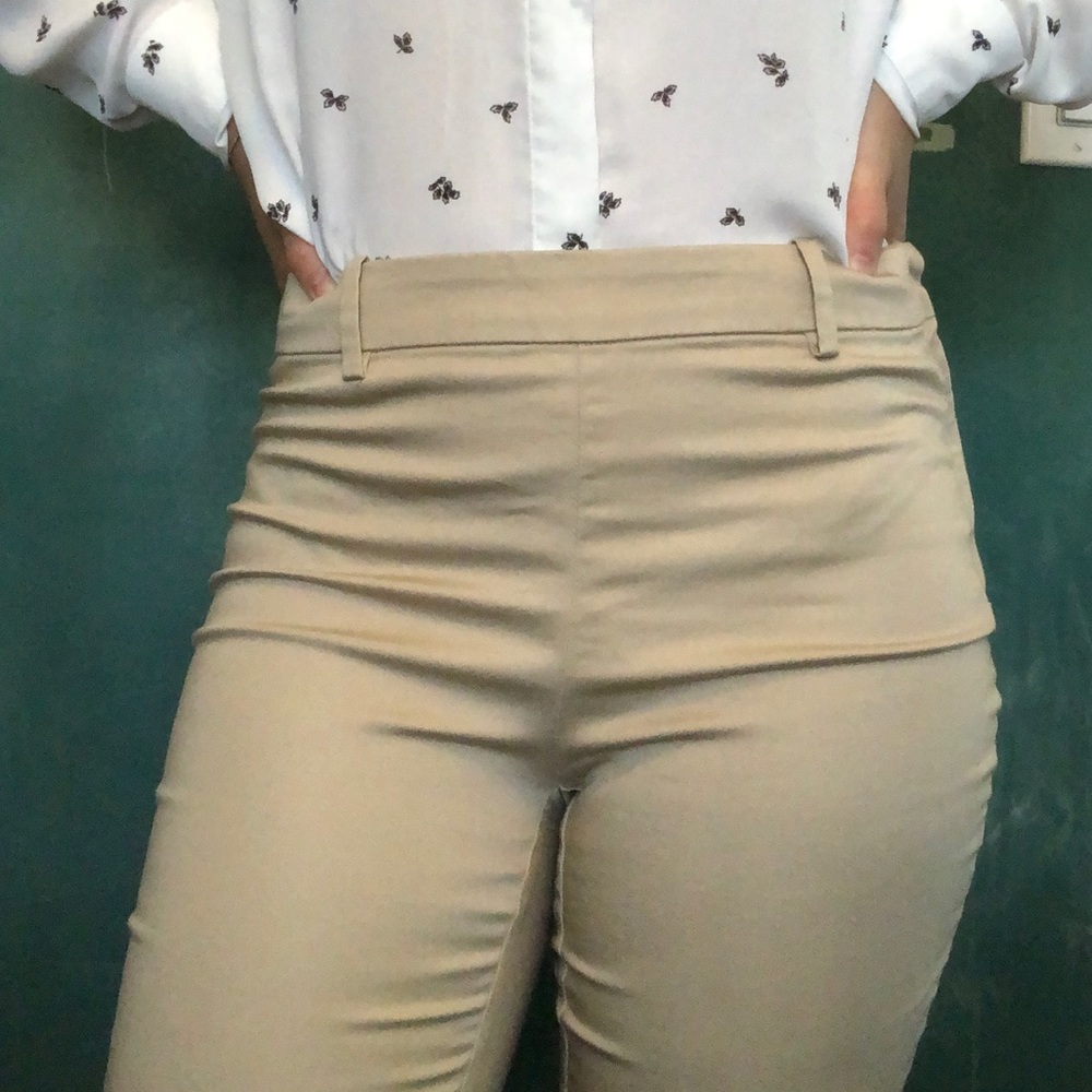H&M Slim Fit Zip-Up Trousers